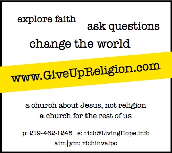 Give Up Religion Ad