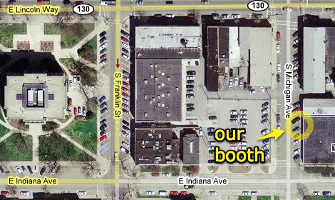 Popcorn Festival Booth Map